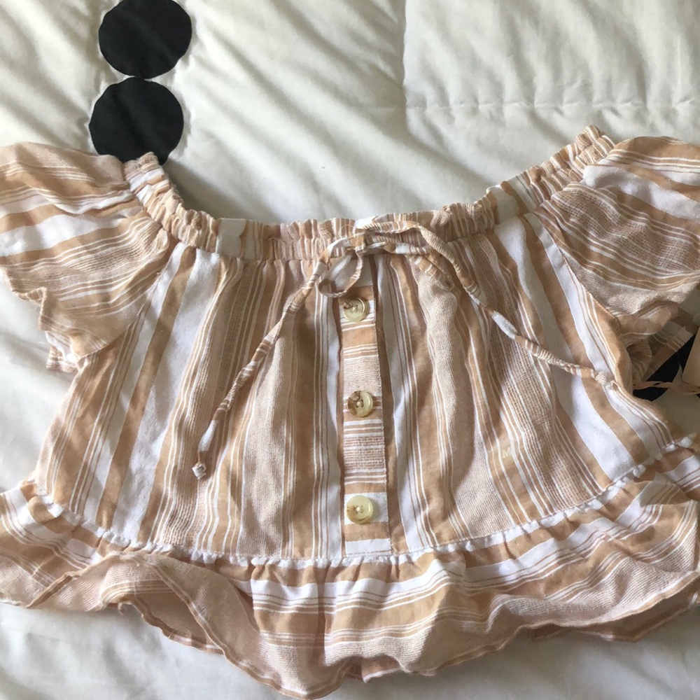 Off the shoulder crop top